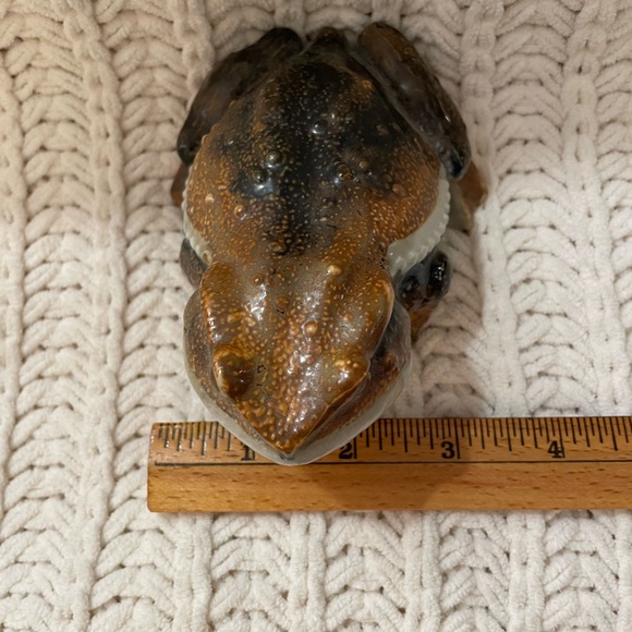 Vintage Japanese Ceramic or Porcelain Toad Frog Hirado Style Made In Japan - Picture 9 of 9